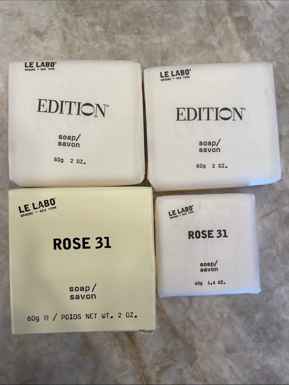 Le Labo Rose 31 & Edition Soap Bundle — White and Cream